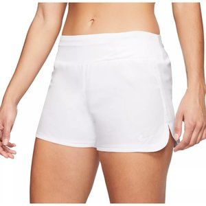 Nike Women's Dri-FIT 3'' Running Shorts White‎ CJ2400-100 Medium NWT